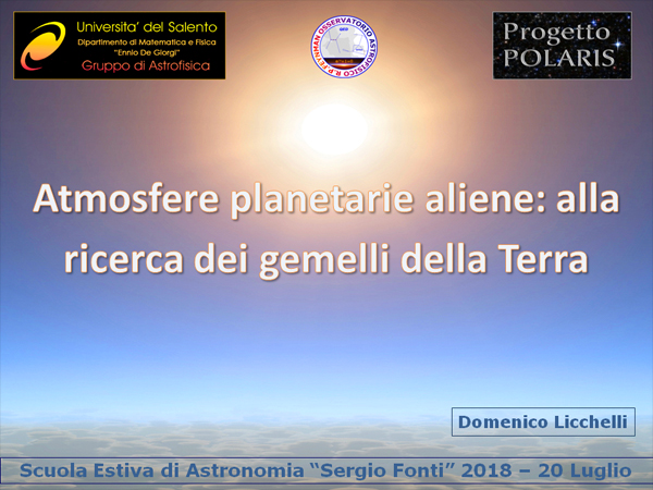 Scuola estiva di Astronomia "Sergio Fonti" 2018