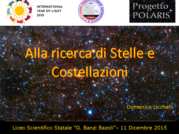Progetto POLARIS - Costellazioni