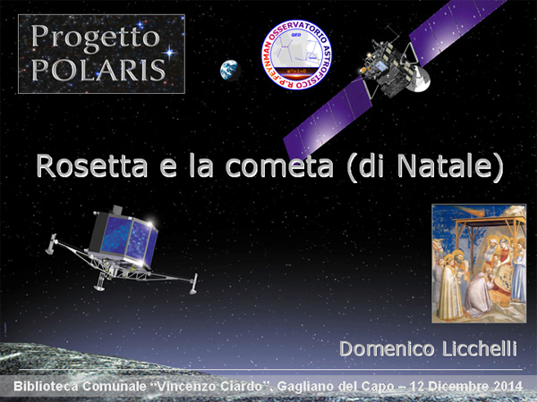 Progetto POLARIS - Rosetta