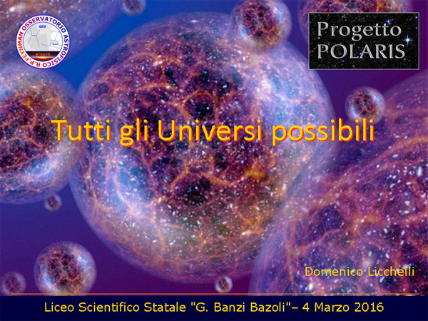 Progetto POLARIS - Cosmologia