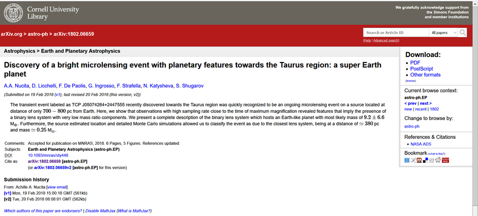 Feynman-01 Discovery of a bright microlensing event with planetary features towards the Taurus region: a super Earth planet