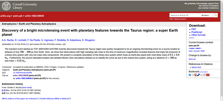 Feynman-01 Discovery of a bright microlensing event with planetary features towards the Taurus region: a super Earth planet