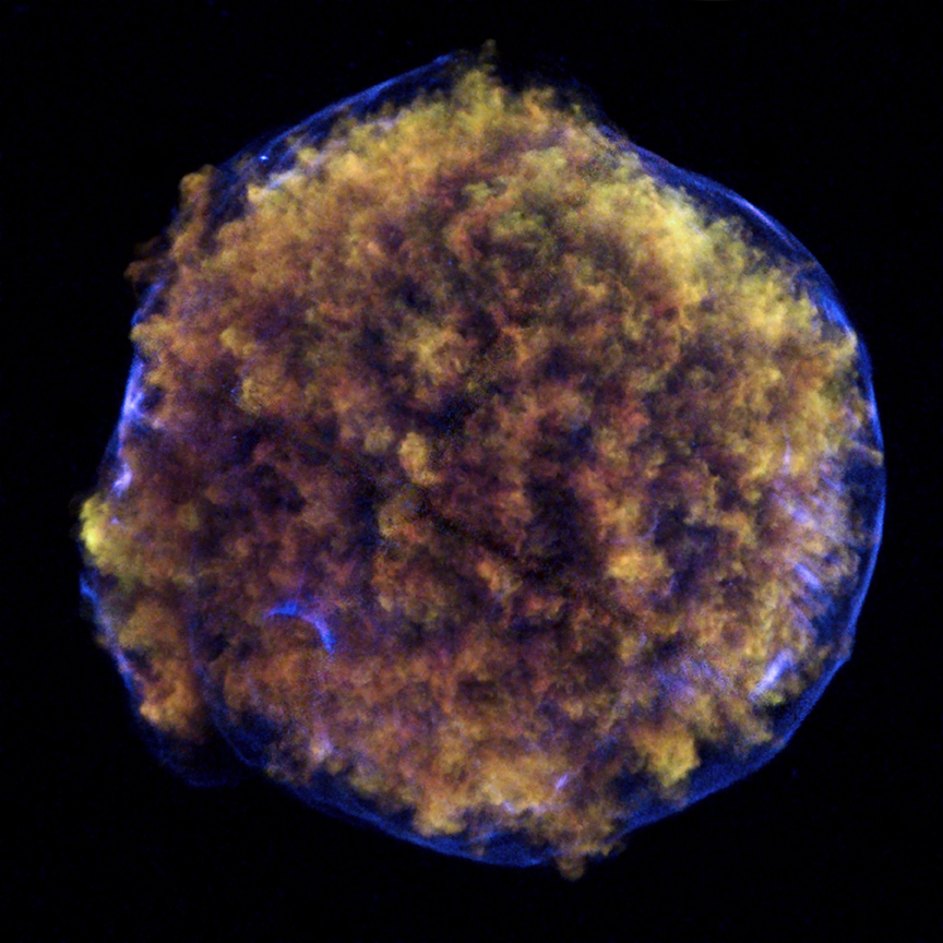 This Chandra image of the Tycho contains new evidence for what triggered the original supernova explosion.
