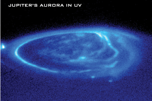  Fenomeno aurorale manifestatosi sul pianeta Giove e ripreso nell’UV. 